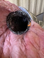 Master Flow Insulated Flexible Round Duct 6 in x 25 ft Silver Foil/Fiberglass
