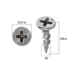 1 pounds#6X5/8″410 Stainless Steel Fastener Drywall Screws-Phillips with coar…