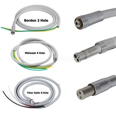 Dental Cable Tube Tubing for Handpiece Fiber Optic 6 Hole / 4 Hole Borden 2 Hole