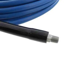 1/4″ x 100′ Blue Carpet Cleaning Solution Hose 3000 PSI Steel Braided