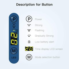 Dental Wireless 5W LED Resin Curing Light with Whitening Tip 1500mW/cm² US STOCK