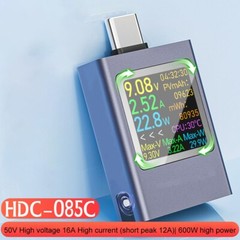 HDC 085C USB C Tester Meter 4 5~50V 0~12A High Compatibility Voltage Current