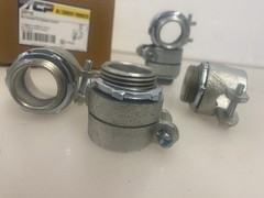 (5) New 1″ AFC GRF100 Conduit Squeeze Connector Flexible Metal Malleable Iron