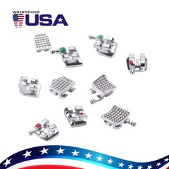 Dental Orthodontic Braces Monoblock Brackets Mini Roth/MBT 018/022 Hooks 3/345