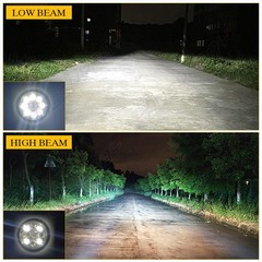 2x 4.5″ 24W Round LED Conversion Headlight Bulb Hi/Low Sealed Beam Head Lamps