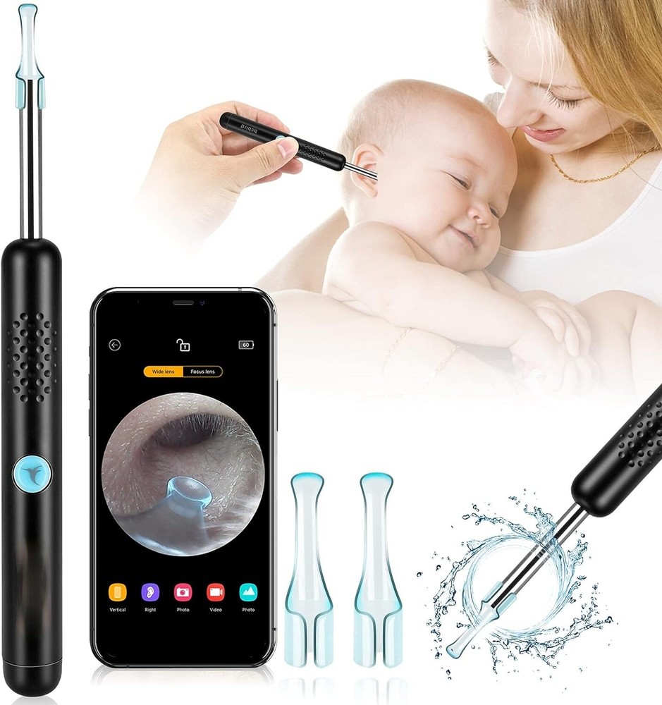 LED Ear Wax Cleaner Ear Camera Otoscope with Light Cleaner Removal Kit-Gift