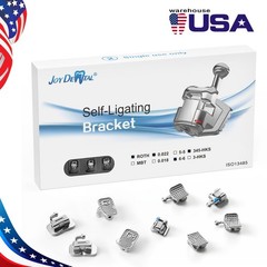 AZDENT Dental Orthodontic Brackets Brace Self-Ligating MBT/Roth.022 3-4-5 Hooks