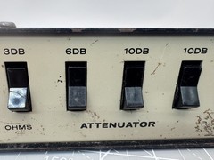 Vintage Step Attenuator 75 Ohms 1dB to 70dB BNC Connectors 1/2 Watt Max