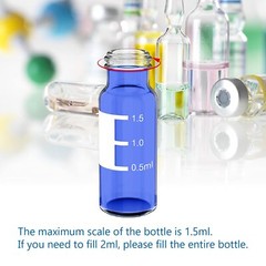 1000Pack 2ml Autosampler Vials+4/10ml Clear Glass Vials+Amber Dropper Bottles US