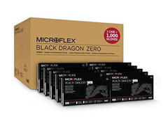Microflex Black Dragon Powder Free Nitrile Exam Gloves Small – Case, 1000 Gloves