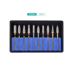 Dental Lab Polishing Burs Drills Tungsten Steel Carbide Bur HP 2.35mm 10pcs/set