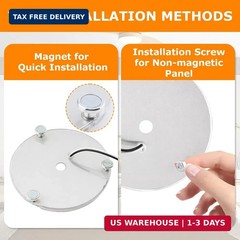 JIANWEI 4 inch Ceiling Fan LED Light Replacement 6000K, 18W LED Retrofit Kit, Di