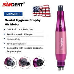 Slow Speed Handpiece Straight Air Motor 4:1 Hygiene Prophy