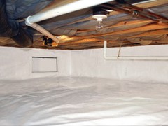 1000 sqft 4×250 Reinforced Vapor Barrier Encapsulation Pier Wrap Crawlspace Roof