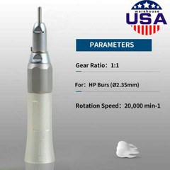 NSK Style Dental Slow Low Speed Straight Nosecone Handpiece Fit HP 2.35mm Bur Dr