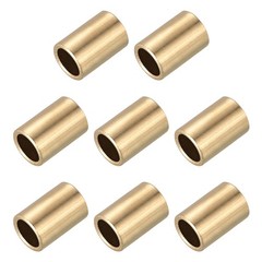 8 Pack 12mm Bore x 14mm OD x 12mm Length Sleeve Bearings Gold Tone