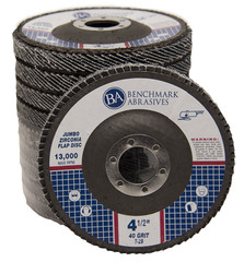 10 Pack 4.5” x 7/8″ Jumbo 40 Grit Zirconia Flap Disc Grinding Wheels T29