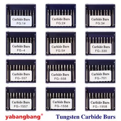 10-100Pcs FG Dental Carbide Burr Burs Drills FG 2/3/4/5/701/ 330 for High Speed