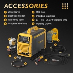 TL-200M MIG Welder, 200A 110/220V, Welding Machine MIG/Lift TIG/ARC 3 in1