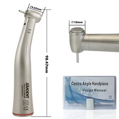 Dental Fiber Optic LED 1:5 Increasing Contra Angle Handpiece Quattro Water Spray