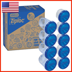 Ziploc Twist N Loc Food Storage Meal Prep Containers Variety Pack 9 Count 385215