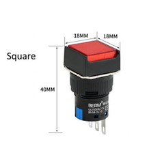Push Button Switch Momentary/ Latching Start Stop ON/OFF 1 NO 1 NC 16mm 12V/24V