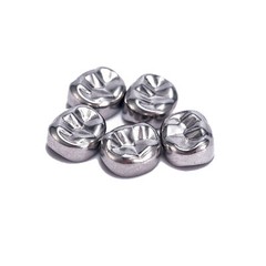 5Pcs Stainless Steel Dental Kids Primary Molar Crowns Pediatric crown 48 Sizes