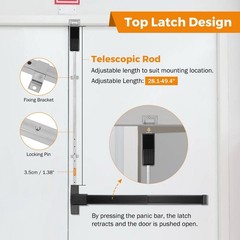Vertical Rod 27.5 Inch Door Panic Bar Exit Device Commercial Door Push Bar Lock