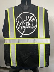 🦺⚾New York Yankees Safety Hi-Vis Vest PPE w/reflective Strip Size Adult M-4XL