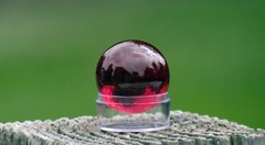 Ruby Ball 30mm Sphere, Corundum, Anxiety Relief, Everyday Carry, Gift