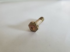 NAS1304-7H Hex Bolt 1/4-28 X 57/64 Drilled Head Plated Steel – Lot of 4