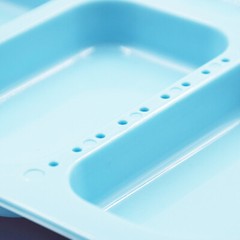 Dental Autoclavable 135ºC Plastic Trays Standard Divided Container Instruments