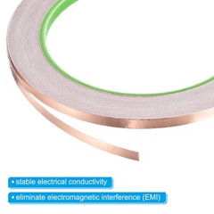 Copper Foil Tape 0.2 Inch x 66 Feet 0.05mm Thick Double Sided Conductive