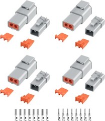 32 PCS Deutsch DTP Connector Kit 2 Pin Automotive Waterproof Connectors 4 set…