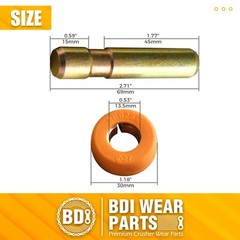 6Y3228 Pins & 8E6259 Retainers Fits CAT Style 6Y3222 Bucket Teeth J225 – 10 Pack