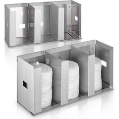 Lid Storage Rack with Base Tray Adjustable Portatapas Rustproof for Pantry,