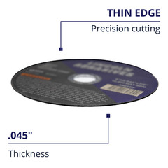 250 Pack 6″ x .045″ x 7/8″ Cut-off Wheel Cutting Discs Stainless Steel & Metal