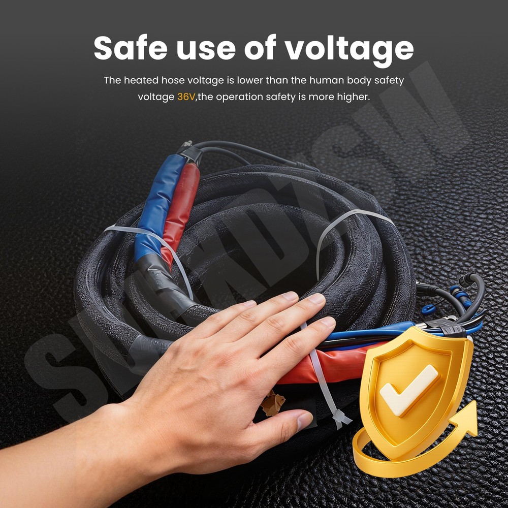 15M Heavy-Duty Heated Hose for Spray Foam Polyurea Applications