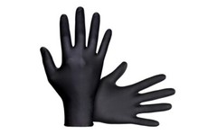 SAS Safety Raven Black Nitrile Exam Grade Gloves, 7 mil Thick, 1000/Cs