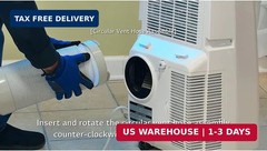 Portable Air Conditioner Exhaust Hose Adapter, 5.9 inch A/C Unit Tube Connector