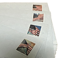 100 1st Class Postage Affixed With Security Peel & Seal Envelopes #10 Size 4⅛X9½