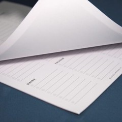 Grocery List Notepad – 6 x 9 Inches – 50 Tear Off Sheets – Minimalist Black a…