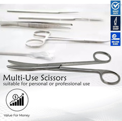 A2Z-MY04 Mayo Dissecting Scissors 6.75″ (17.15Cm), Curved, Stainless Steel