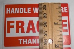 FRAGILE Handle With Care Stickers 2″ x 3″ Pack of 30 (THIRTY) Self Stick Labels