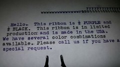 Royal Citadel Manual Typewriter Ribbon with custom color options