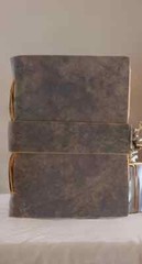 Vintage Leather Journal Blank Spell Book of Shadows, Grimoire Travel Notebook