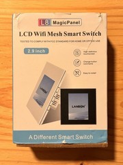 Smart Living LCD Wi-Fi Light Switch Multi-Function L8-HS black for Google &Alexa