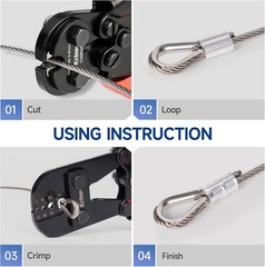 iCrimp 1608M High-Performance Crimping Tool for All Cable Sleeves, Rust-Proof
