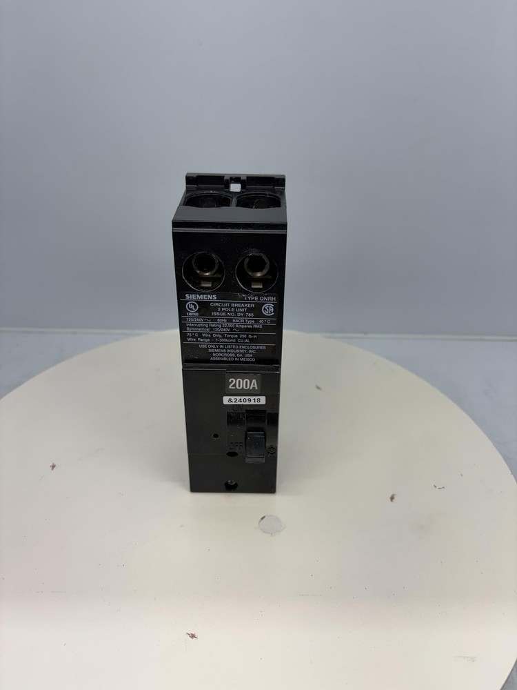 Siemens QN2200RH 200-Amp 2 Pole 240-Volt Circuit Breaker
