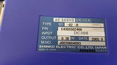 SHINKO BD-02-B PN E4305502406 AC SERVO DRIVE 0.2KW